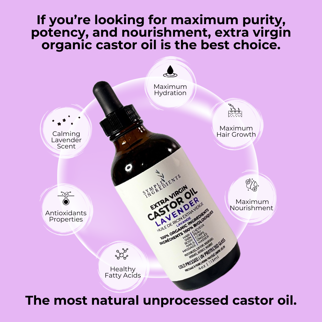 LAVENDER EXTRA VIRGIN CASTOR OIL
