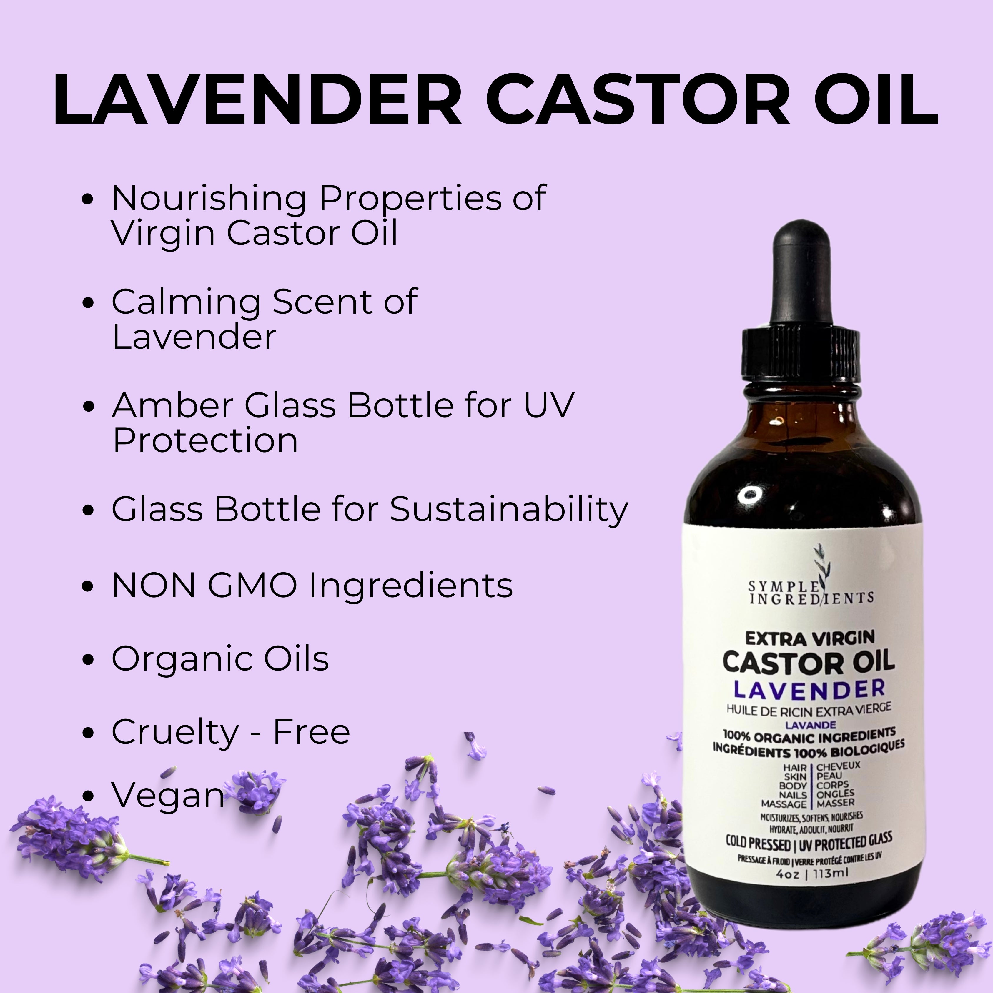 LAVENDER EXTRA VIRGIN CASTOR OIL