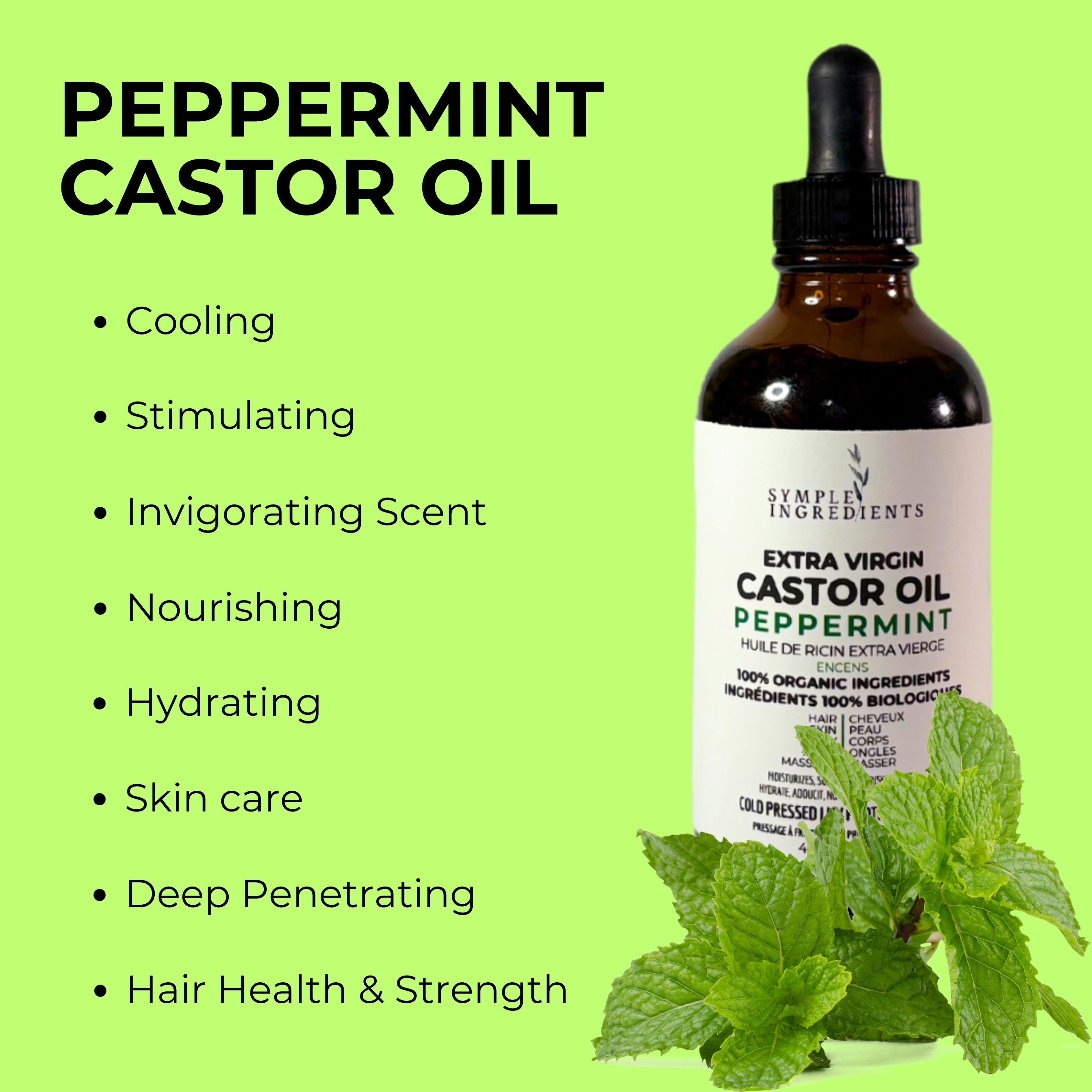 PEPPERMINT EXTRA VIRGIN CASTOR OIL