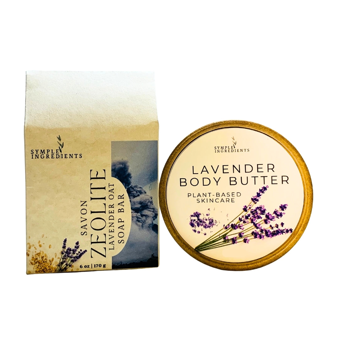 ZEOLITE LAVENDER OAT SOAP & BODY BUTTER SET