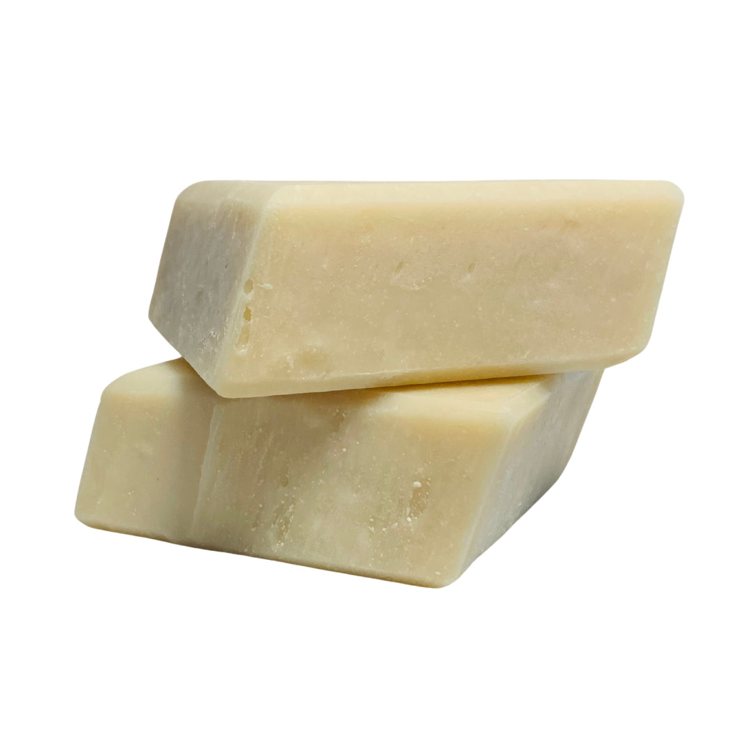 image of 2 organic aloe vera eucalyptus soap bars. Aloe vera soap for dry skin.