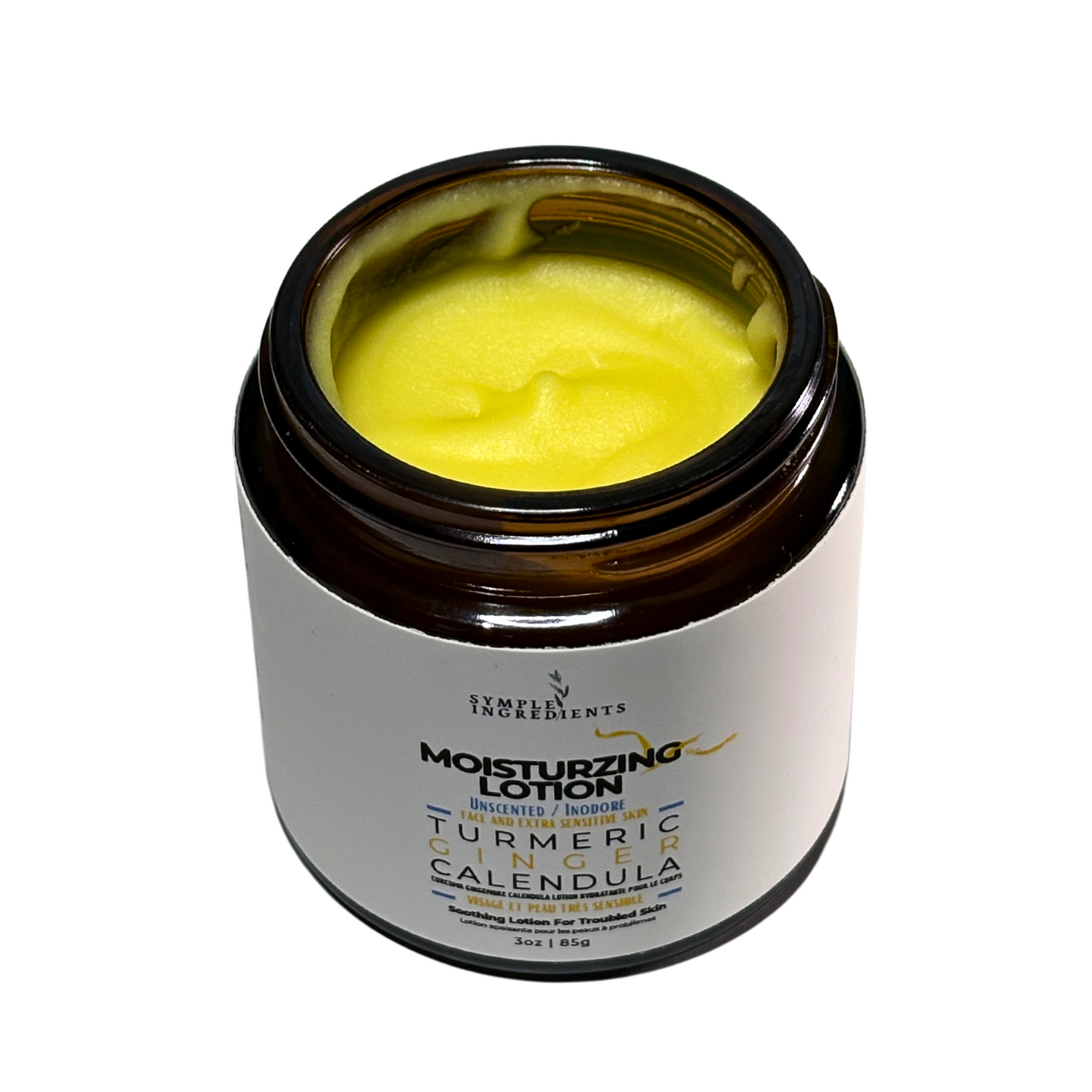 UNSCENTED TURMERIC GINGER CALENDULA MOISTURIZING LOTION | Face and Extra Sensitive Skin