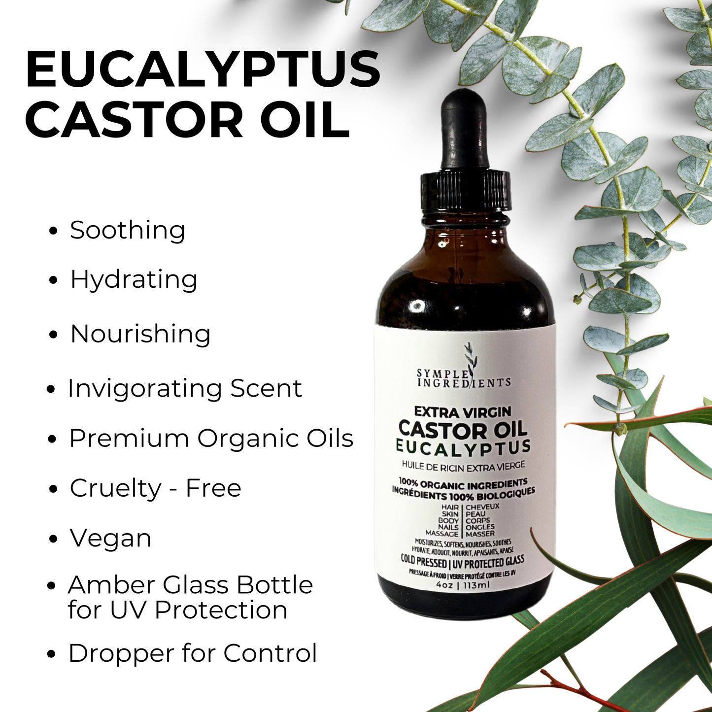 EUCALYPTUS EXTRA VIRGIN CASTOR OIL