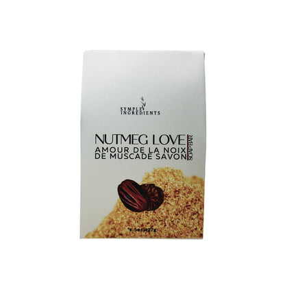 Nutmeg simply smells amazing making this a great feel good bar. Enjoy a moisturizing creamy rich lather from some of the worlds most beneficial oils and butters paired with nutmeg and mace which contain antioxidant and anti-inflammatory agents.